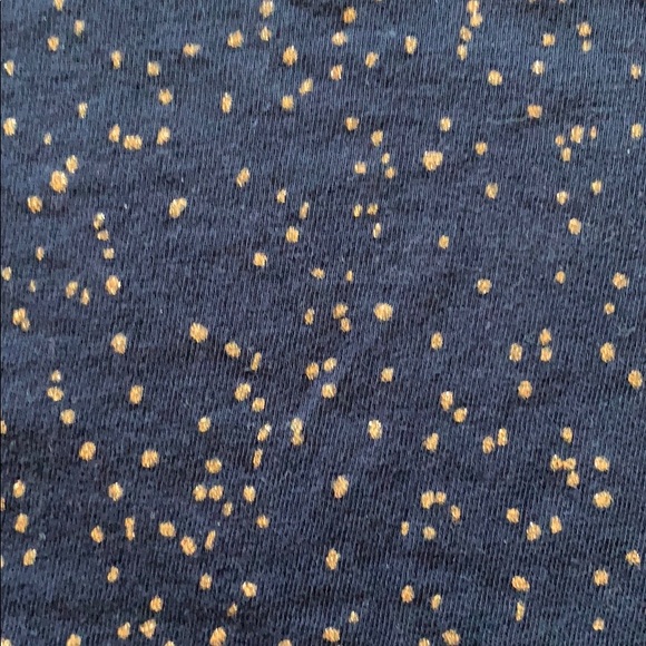 💗3/$18💗Navy blue long sleeve with gold spots - Picture 5 of 5